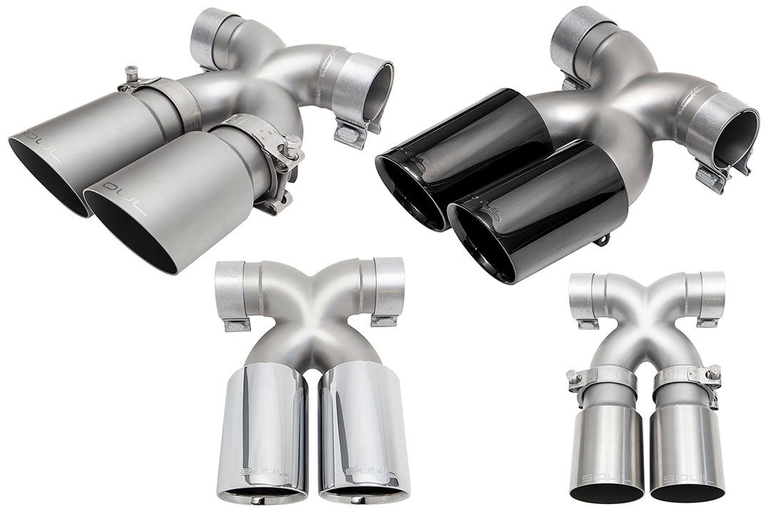 Porsche 987.2 / 981 Boxster / Cayman Bolt-On X-Pipe With Tips