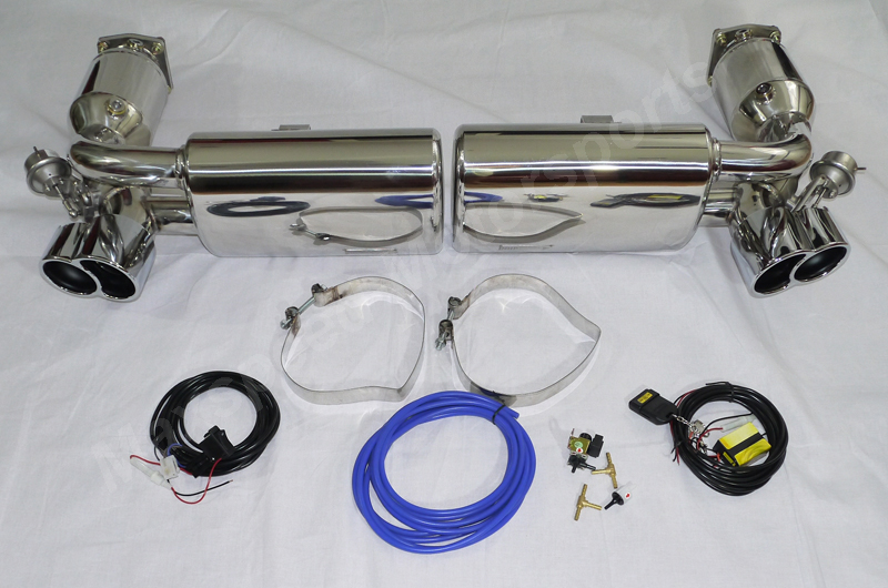 Porsche 996 Turbo Exhausts with Sound Valves
