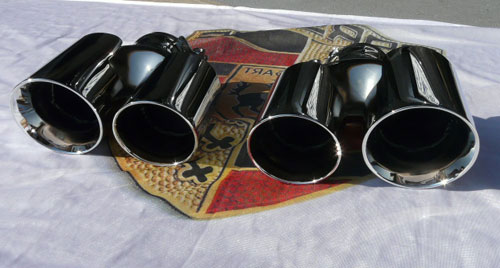 Porsche 997 C2 / C2S / C4 / C4S Quad Exhausts Tips "PSE" Style