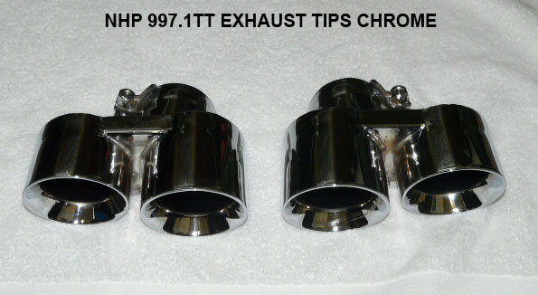 Porsche 997 Turbo 3.5" Round Quad Exhausts Tips
