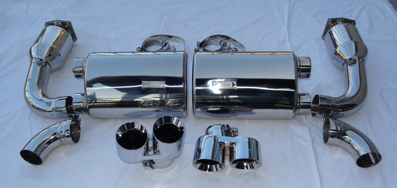 Porsche 997 Turbo 70mm Turbo Back Exhausts System w/ Tips