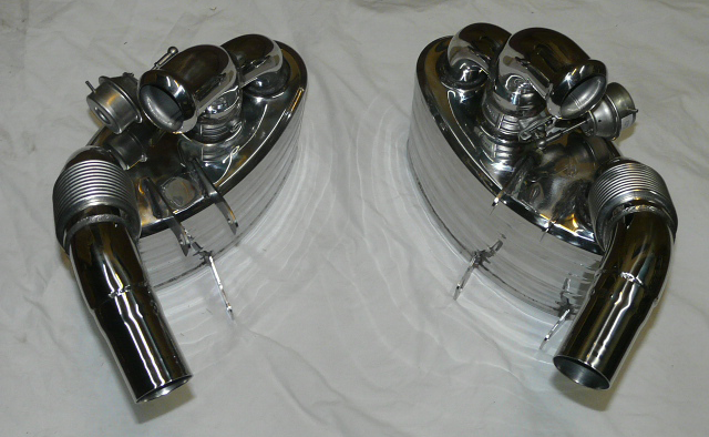 Porsche 996 Exhausts Mufflers with Sound Valves
