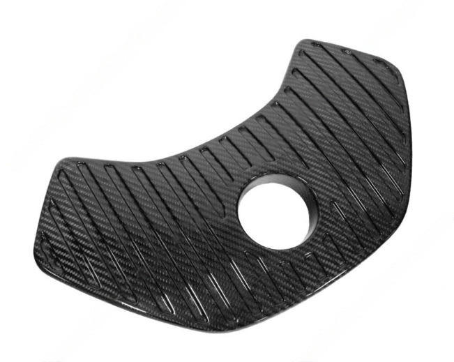 Carbon Fiber Coolant Tank Cover Panel With Ribbed Finish - McLaren