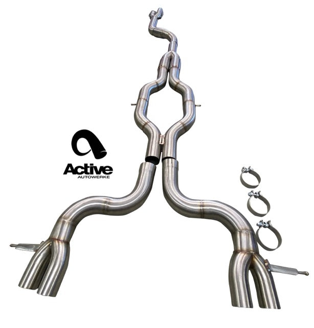 G80/G82 M3/M4 Signature RACE ONLY Exhaust System - GOLIATH - Full race only exhaust w DUMP - Matte Black Tips