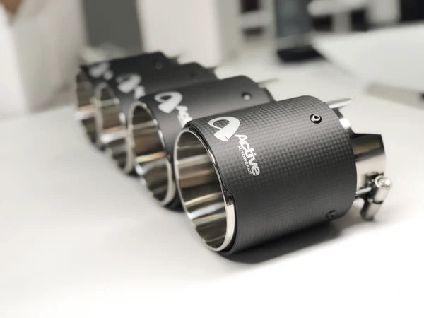 F8X BMW M2C M3 & M4 Rear Exhaust Tips - for OEM exhaust - Carbon Fiber over brushed