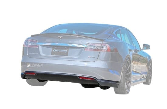 Unplugged Performance Tesla Model S Rear Under Spoiler and Diffuser System, Urethane