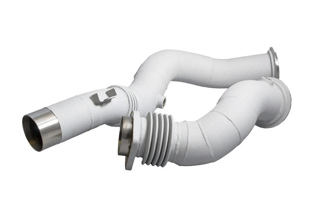 F8x BMW M2C / M3 / M4 Downpipes Exhaust Upgrade - Coating: White Lightning Coating
