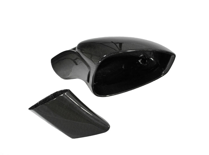 Carbon Fiber Side Mirrors w/Outer Door Triangle Trim -  Ferrari 458 Speciale/Aperta