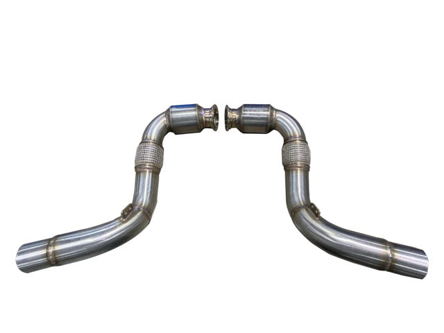 S63 N63 Catted Downpipes | V8 BMW X5 M and X6 M X5 X6 550i 650i Flange - From 2010 to 2012