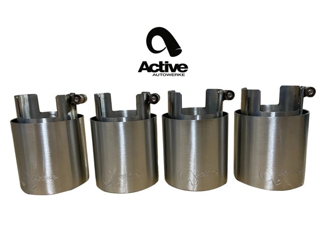 G8X BMW M2, M3 & M4 OEM Rear Exhaust Tips - Brushed finish