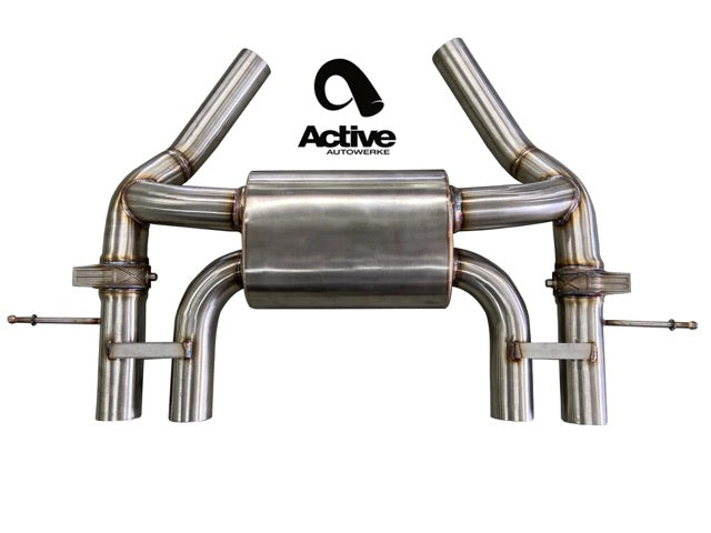 G80 M3 and G82 M4 Valved Rear Axle-back Exhaust w Tips w carbon fiber tips
