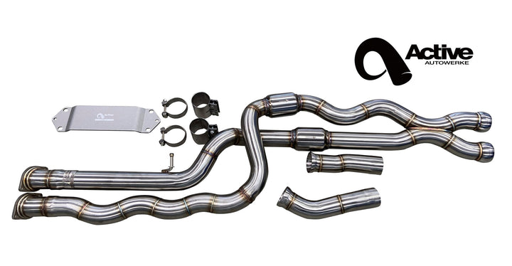 M2C Equal Length Gen 2 Mid Pipe includes Active F-brace w resonated pipes