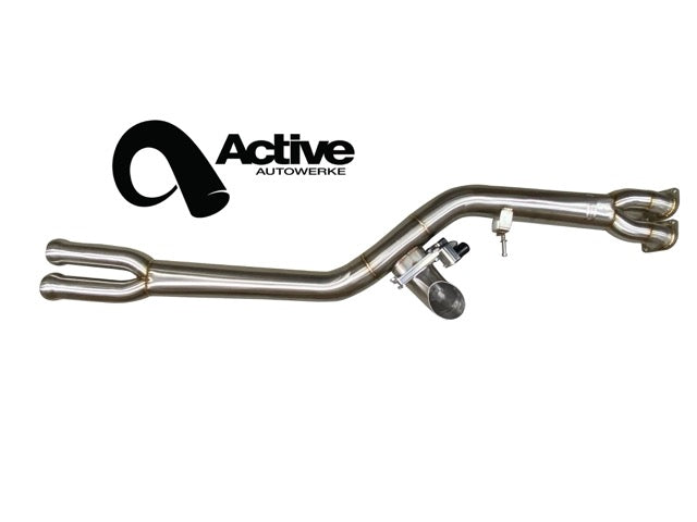 F87 BMW M2 Competition Mid Pipe includes Active F-brace - Straight Pipes