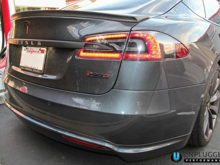 Unplugged Performance Tesla Model S Rear Under Spoiler and Diffuser System, Urethane