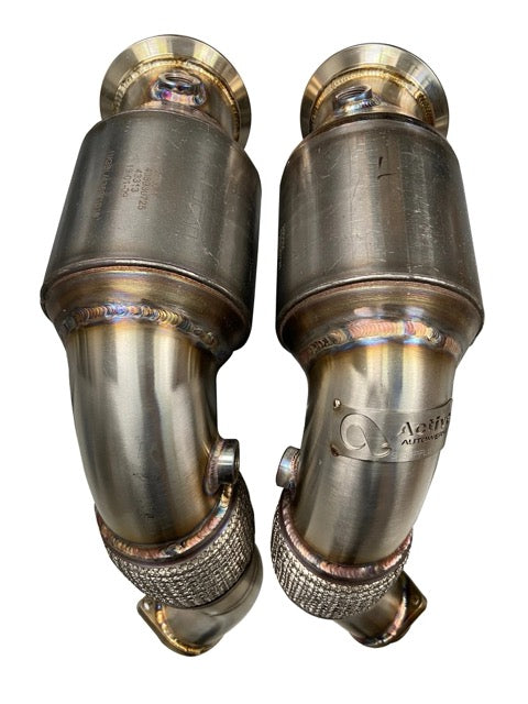 S63 N63 Catted Downpipes | V8 BMW X5 M and X6 M X5 X6 550i 650i Flange - From 2010 to 2012
