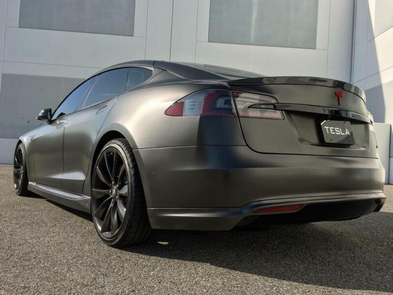 Unplugged Performance Tesla Model S Rear Under Spoiler and Diffuser System, Urethane