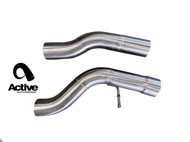 G4X BMW M240i Valved Rear Axle-back Exhaust w Tips w Carbon Fiber Tips