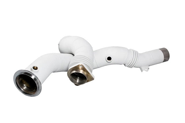 F8x BMW M2C / M3 / M4 Downpipes Exhaust Upgrade - Coating: White Lightning Coating