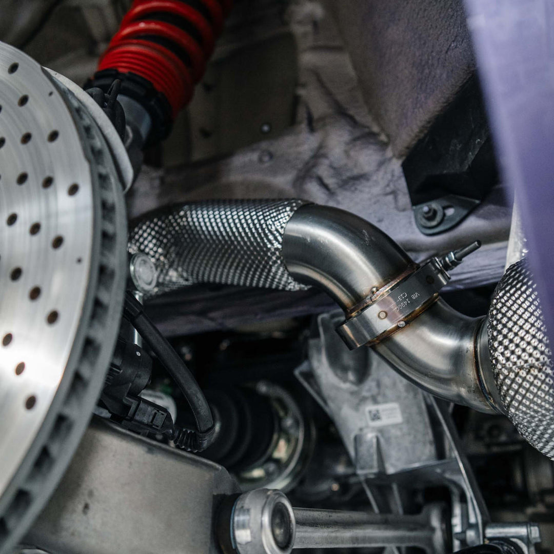 Fabspeed Porsche 718 GT4 RS RENNKRAFT® Long Tube Header System (2022+)