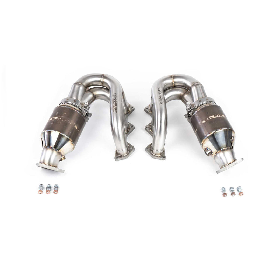 Fabspeed Porsche 718 GT4 / GTS / Spyder RENNKRAFT® Modular Street and Racing Headers with HJS Catalytic Converters (2020+)