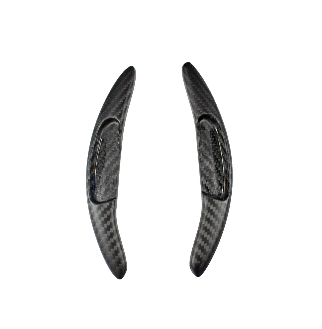 Carbon Fiber PDK 2 Extended Paddle Shifters With Sport Control Cut Out 718 Boxster Cayman Porsche
