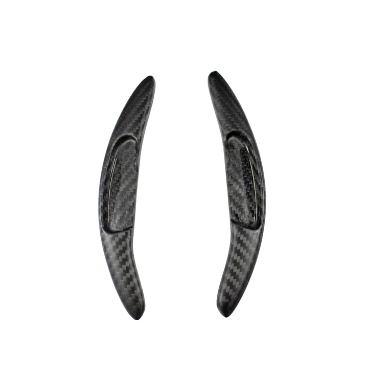 Carbon Fiber PDK 2 Extended Paddle Shifters With Sport Control Cut Out 718 Boxster Cayman Porsche