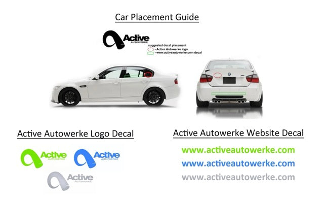 Active Autowerke Sticker Pack - Active Sticker Pack in BOOST BLUE