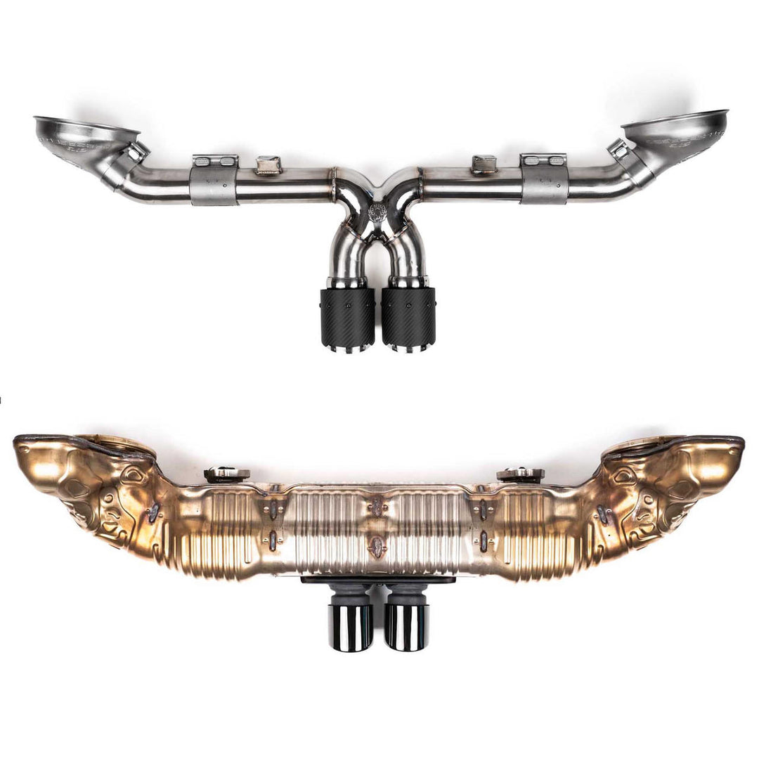Fabspeed Porsche 992 GT3 / GT3 RS Supercup Cat-Back Exhaust System  NON Valved (2022+)