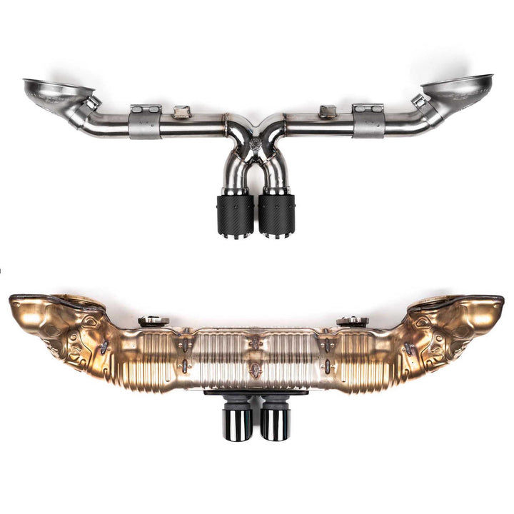 Fabspeed Porsche 992 GT3 / GT3 RS Supercup Cat-Back Exhaust System  NON Valved (2022+)