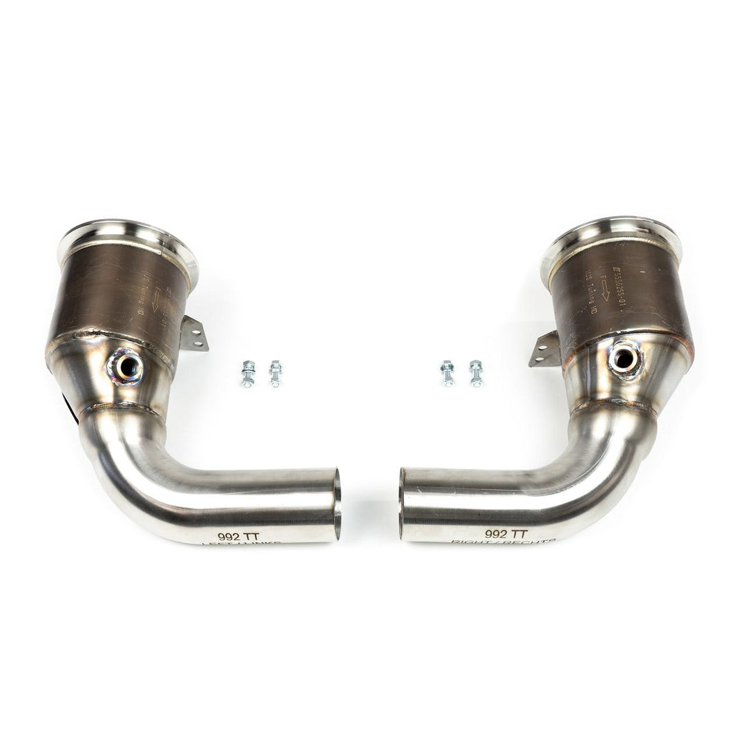 Fabspeed Porsche 992 Twin Turbo / Twin Turbo S Sport Catalytic Converters (2021+)