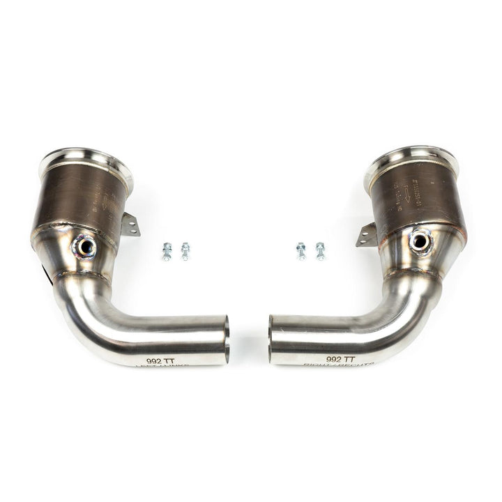 Fabspeed Porsche 992 Twin Turbo / Twin Turbo S Sport Catalytic Converters (2021+)