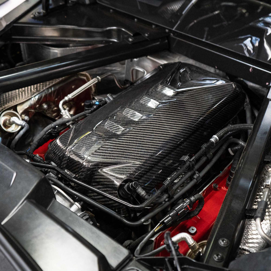 Carbon Fiber Center Engine Cover C8 Corvette
