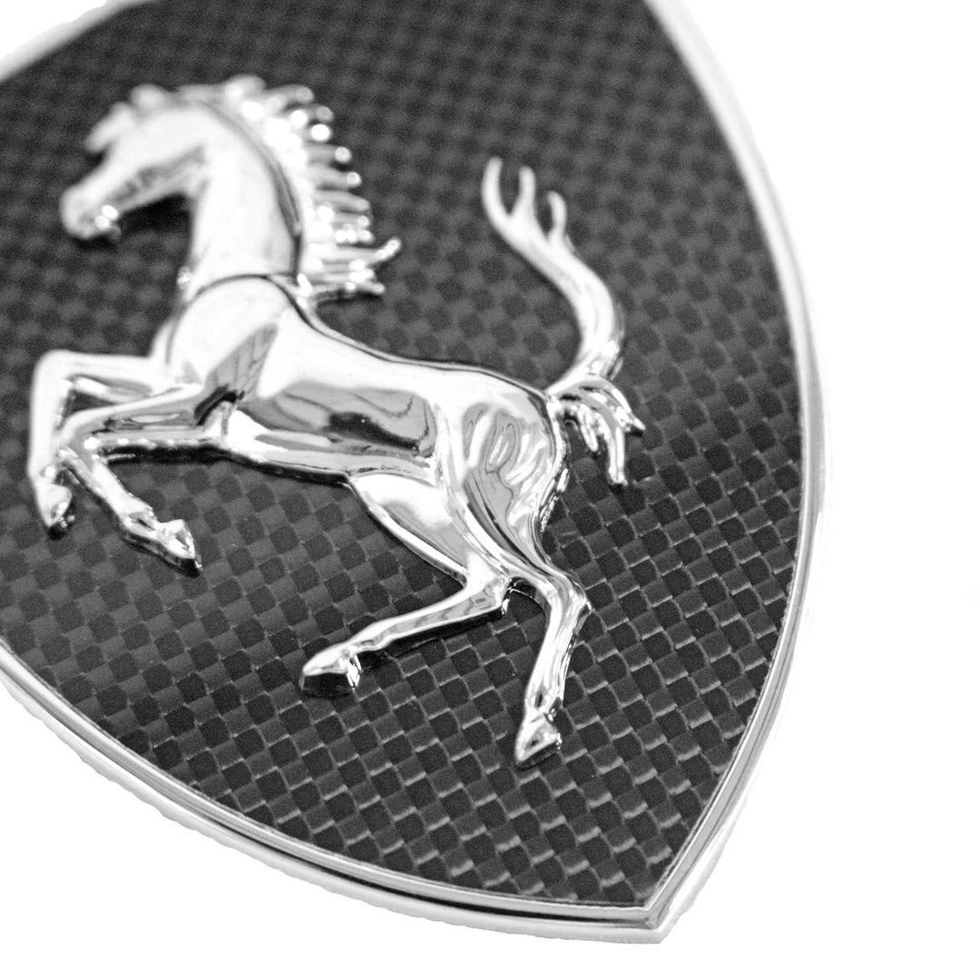 Carbon Fiber Ferrari Replica Carbon Fiber Scuderia Shields - Fender Badges 812 Superfast Ferrari