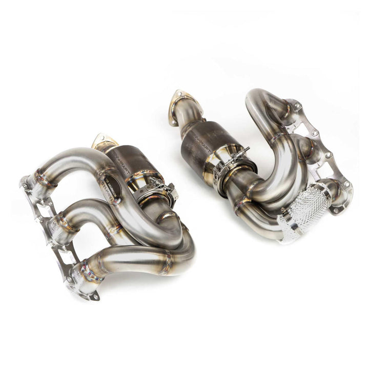 Fabspeed Porsche 981 Cayman GT4 / Boxster Spyder RENNKRAFT® Modular Headers with HJS Catalytic Converters (2015-2016)