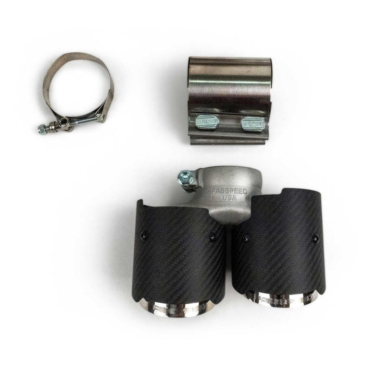 Fabspeed Porsche 991.2 Carrera Valvetronic Center Muffler Bypass X-Pipe (Non-PSE Only)