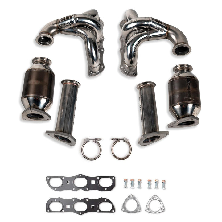Fabspeed Porsche 991 Carrera RENNKRAFT® Modular Headers with HJS Catalytic Converters (2012-2016)