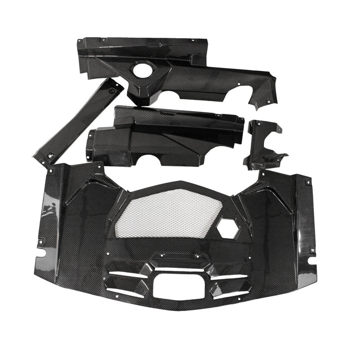 Carbon Fiber 5 Piece Engine Bay Set  - Lamborghini Aventador