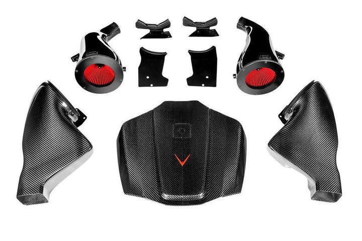 Eventuri Mercedes C190 / R190 AMG GT / GTS / GTR Black Carbon Intake & Engine Cover