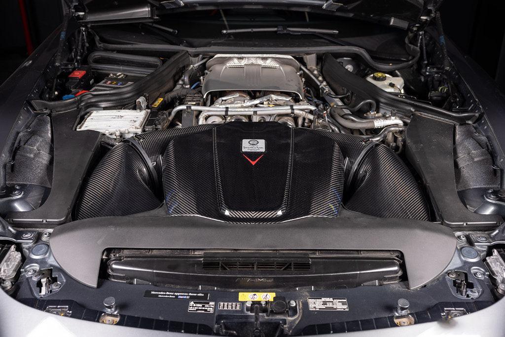 Eventuri Mercedes C190 / R190 AMG GT / GTS / GTR Black Carbon Intake & Engine Cover