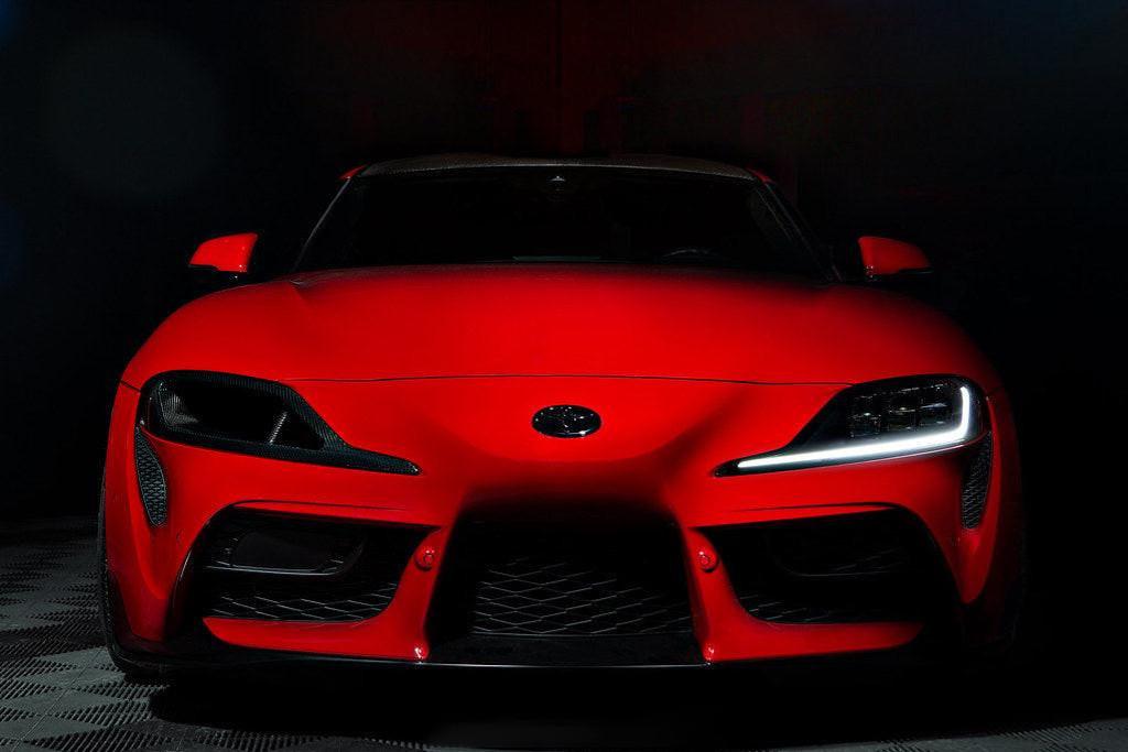 Eventuri Toyota A90 Supra Black Carbon Headlamp Duct
