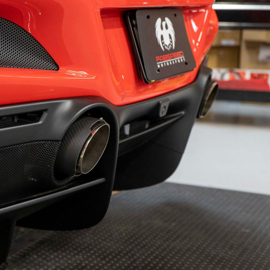 Fabspeed Ferrari F8 Tributo Carbon Fiber Exhaust Tips (2020+)