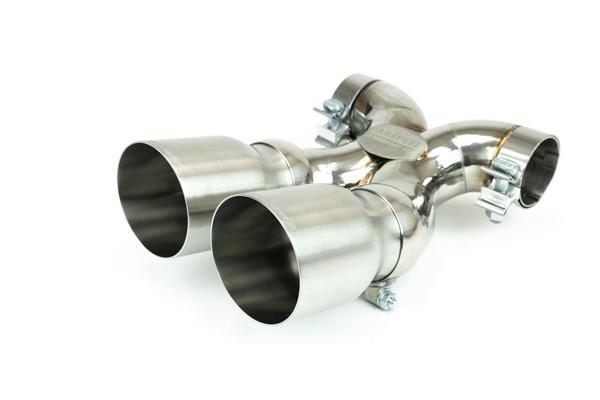 Fabspeed Porsche 718 Boxster/Cayman Maxflo True X-Pipe with Dual Tips (2017+)