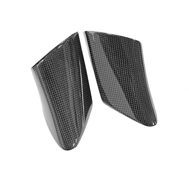 Carbon Fiber Side Mirrors w/Outer Door Triangle Trim -  Ferrari 458 Speciale/Aperta