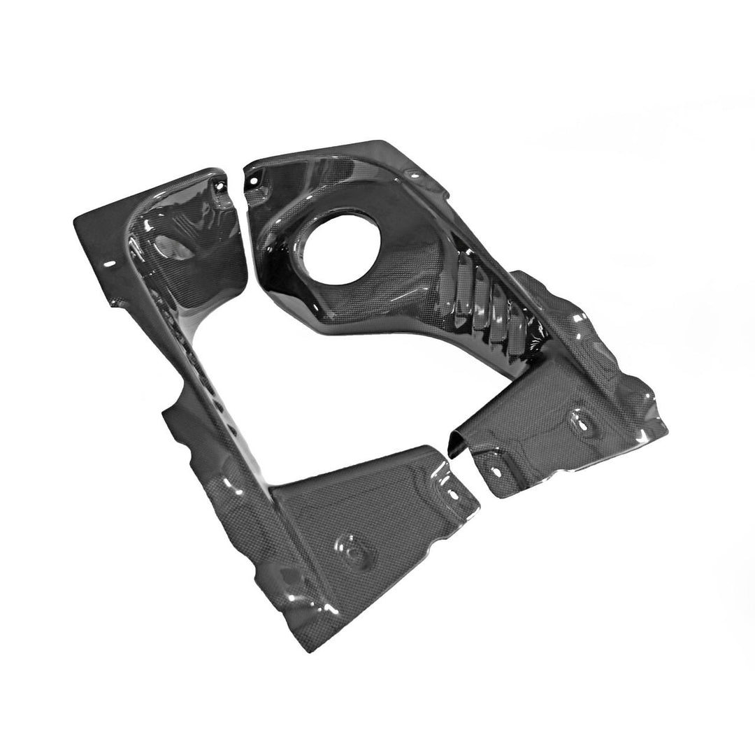 Carbon Fiber Scuderia/Coupe Engine Bay Panels with Rear Firewall Panel F430 Ferrari