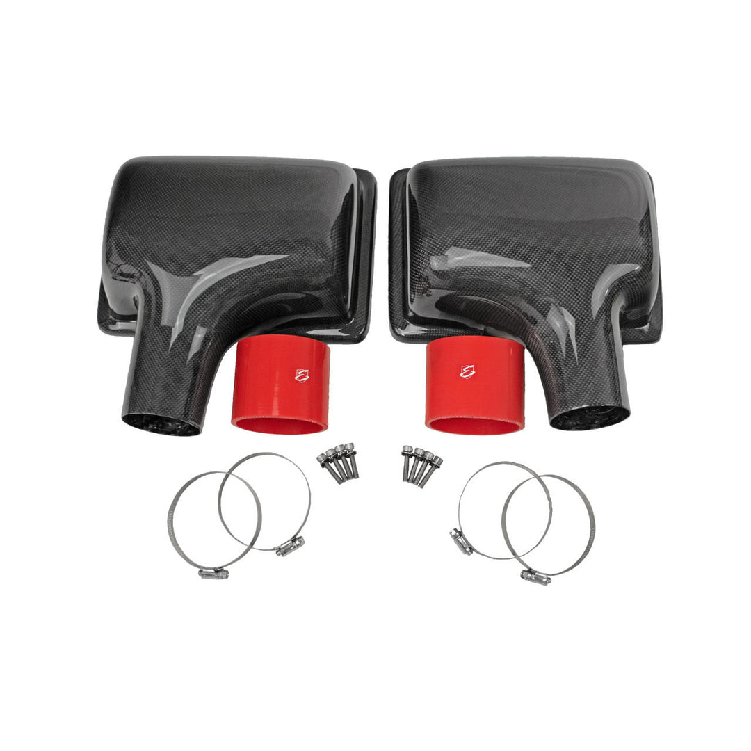 Carbon Fiber Air Boxes and Fitting Kit 360 Ferrari