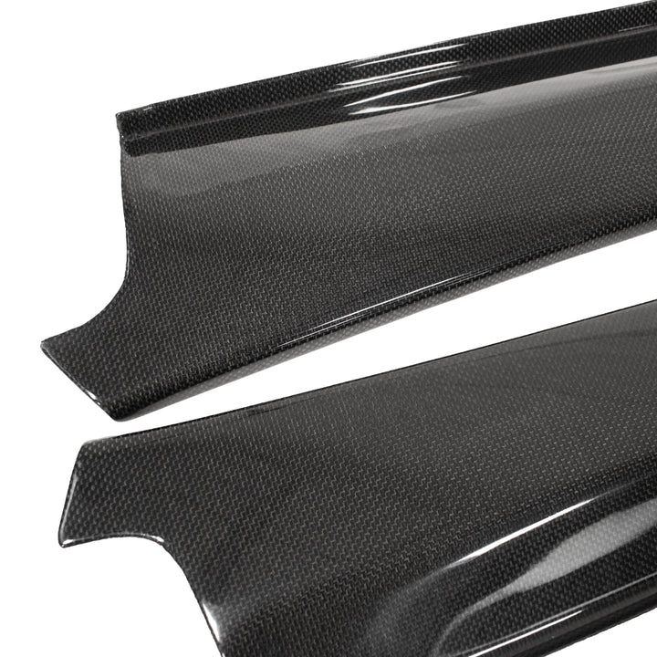 Carbon Fiber Door Sill Steps w/Embossed "Ferrari" Text 458 Speciale Aperta Ferrari