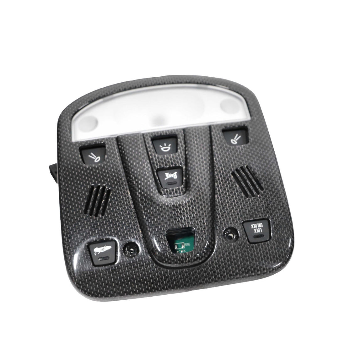Carbon Fiber Dome Light Cover With 7 Holes California Ferrari