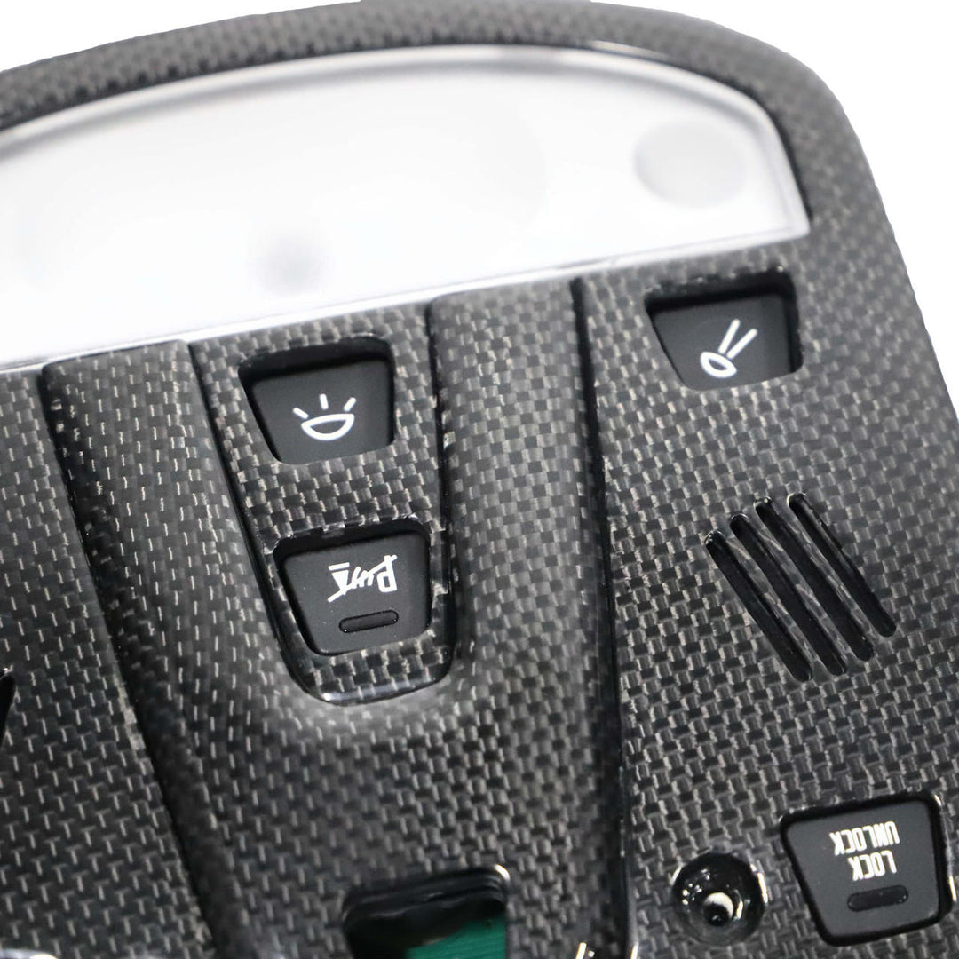 Carbon Fiber Dome Light Cover With 7 Holes California Ferrari