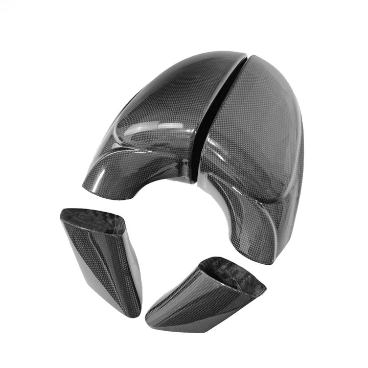 Carbon Fiber Side Mirrors w/Outer Door Triangle Trim -  Ferrari 458 Speciale/Aperta