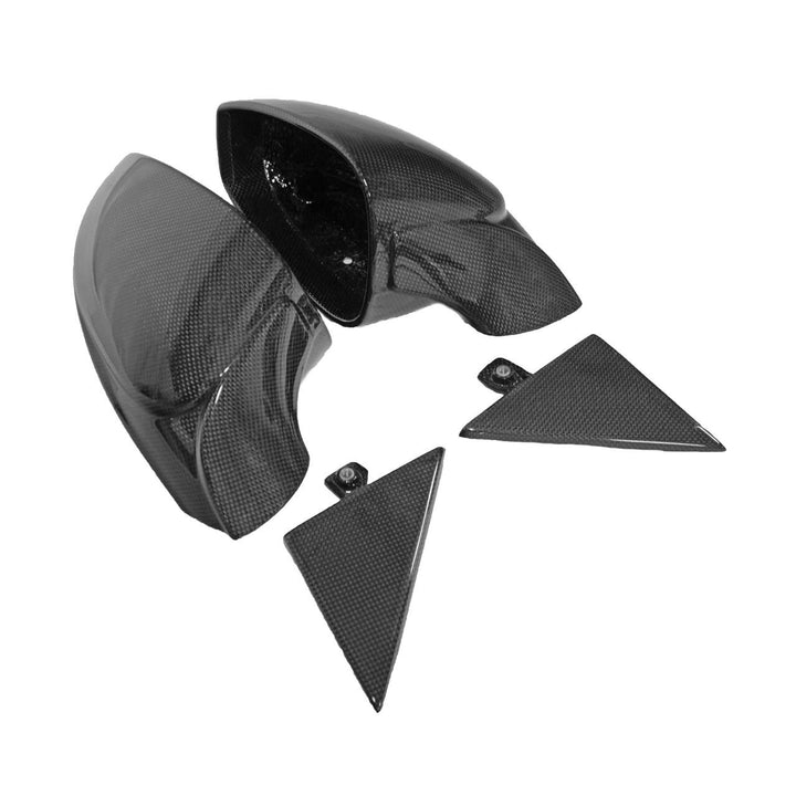 Carbon Fiber  Mirror Housings With Triangle Trim - Ferrari 488 Pista